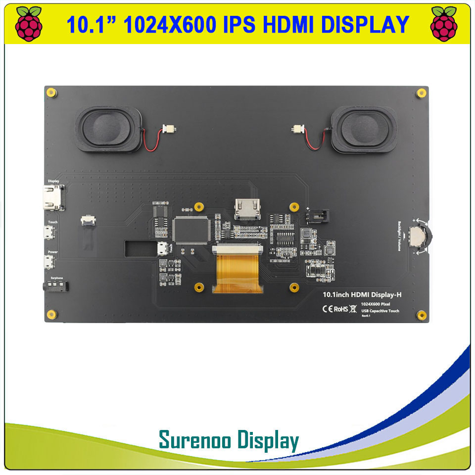 10,1-дюймовый IPS TFT LCD-моду – обзор и цена Raspberry Pi 10.1 Inch Capacitive Touch Screen Ips